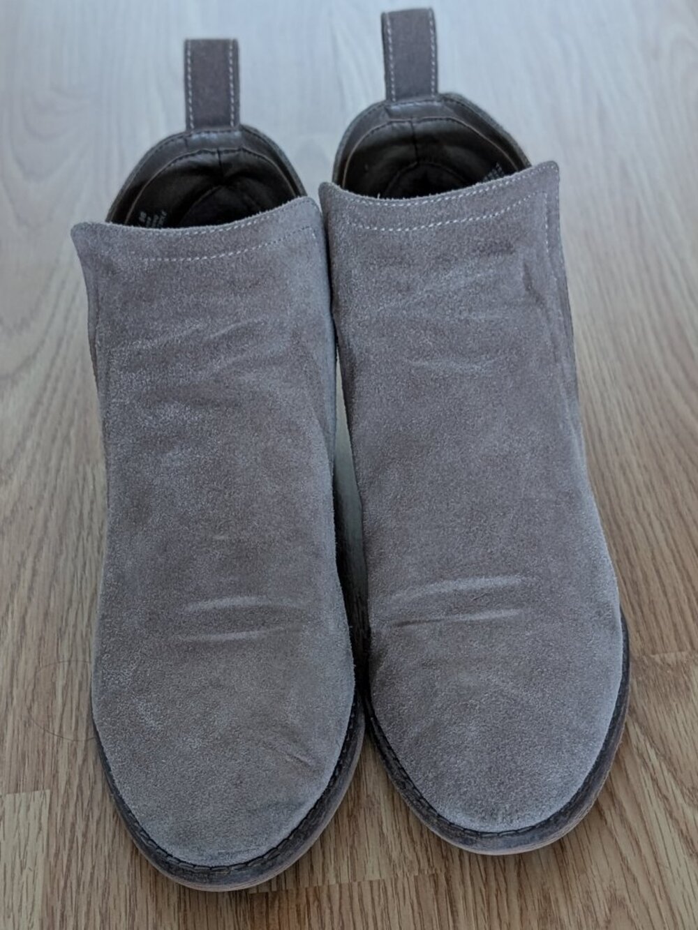 Dolce Vita Beige Suede Ankle Booties-Size 9B